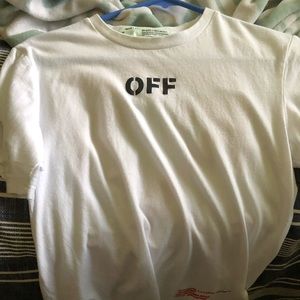 Off white Red X shirt